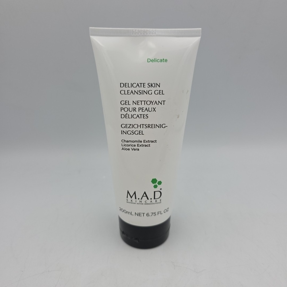 M.A.D. Skincare Delicate Skin Cleansing Gel 6.75 oz / 200 ml NWOB
